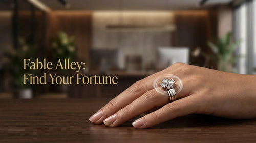 FableAlley™ The Fortuna Clover Anxiety Ring