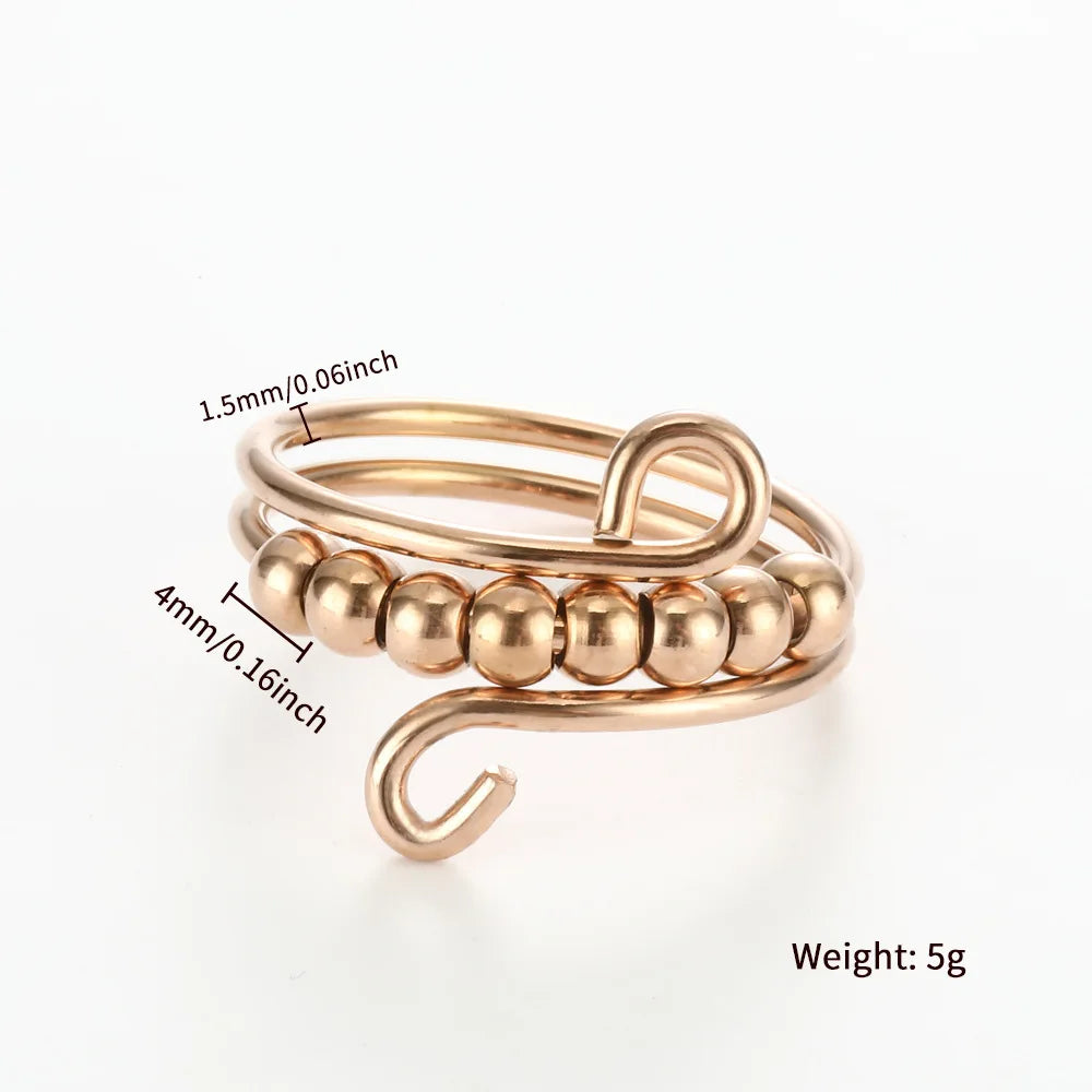 多层不锈钢减压环包裹环男女旋转正念抗焦虑烦躁旋转环